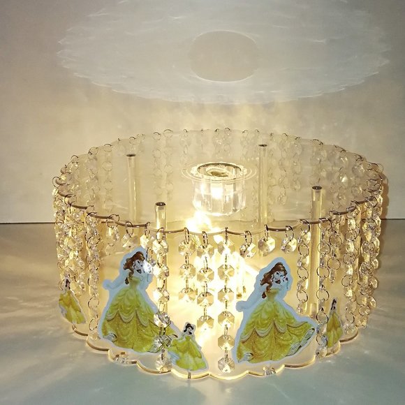 LEDAcrylic Crystal Belle Princess Inspired Disney - Picture 3 of 4
